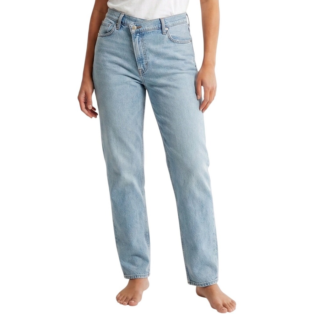 Abercrombie & Fitch Jeans Womens 33 Regular Blue 90s Straight Ultra High‎ Rise